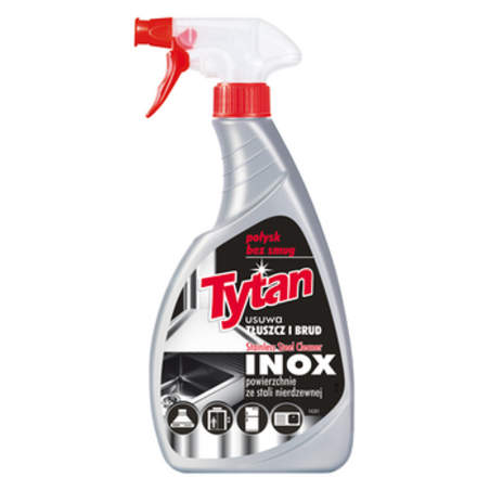 Tytan Inox płyn do czyszczenia stali nierdzewnej i chromowanej 500g spray